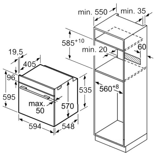Духовой шкаф Bosch HBT457UB0 черный