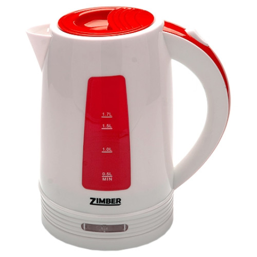 Чайник ZIMBER ZM-10847 белый-фуксия