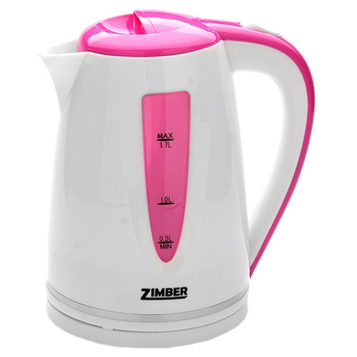 Чайник ZIMBER ZM-10851 бело-сиреневый