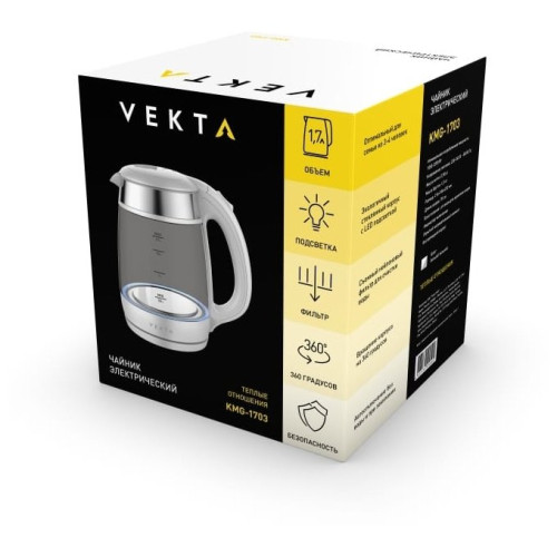Чайник VEKTA KMG-1703 Черный