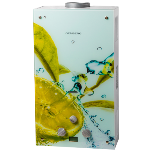 Газовая колонка GENBERG-210.01 абстракция стекло 20кВт дисплей 10л/мин