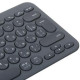 Клавиатура Logitech K380 темно-серый беспроводная BT slim Multimedia для ноутбука