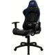 Игровое кресло Aerocool AC100 AIR All Black Blue черно-синее