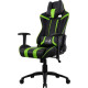 Игровое кресло Aerocool AC120 AIR-BG черно-зеленое