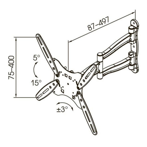 Кронштейн Kromax TECHNO-5 white