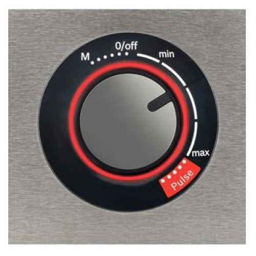 Кухонный комбайн Bosch MCM68840 1250Вт, корпус пластик/ нерж.сталь, плавная регул. ско рости, режим M+pulse, LED индикатор, блендер, нож, венчик, 2 двусторон. диска для нарезки, насадка для теста, пресс для цитрусовых, сумка для на садок