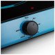 Плита Электрическая Kitfort КТ-113-1 голубой/черный стеклокерамика (настольная)