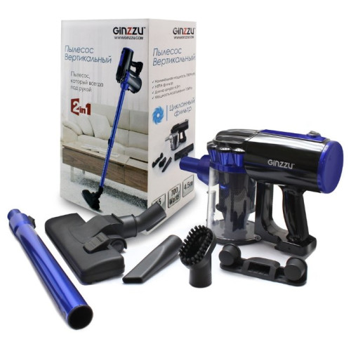 Пылесос Ginzzu VS117 черно/серый