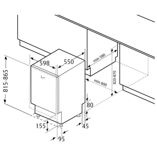 Посудомоечная машина Flavia BI 60 KASKATA light S