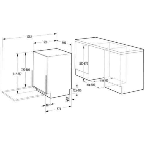 Посудомоечная машина Gorenje GV66260 белый