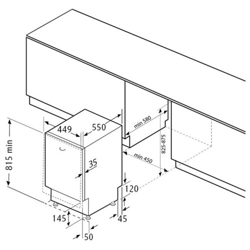 Посудомоечная машина Flavia BI 45 Mella P5 S