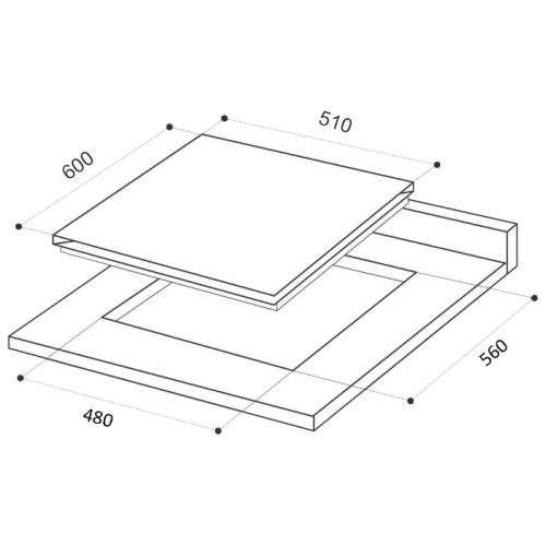 Варочная поверхность LEX GVS 645 BL Matt Edition