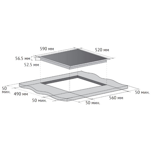 Варочная поверхность Korting HI 6404 В