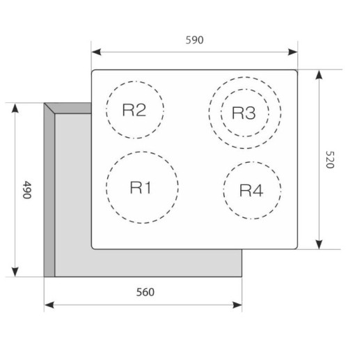 Варочная поверхность LEX EVH 641 BL