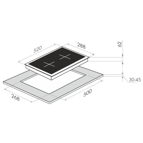Варочная поверхность Maunfeld EVI 292-WH