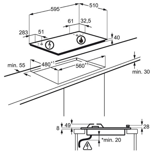 Варочная поверхность Electrolux GPE263MB