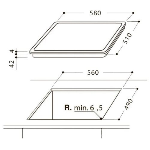 Варочная поверхность Hotpoint-Ariston HR 632 B черная