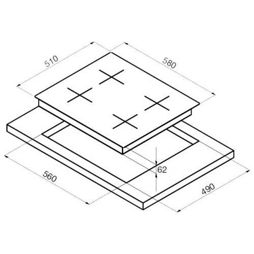 Варочная поверхность Korting HK 60001 B