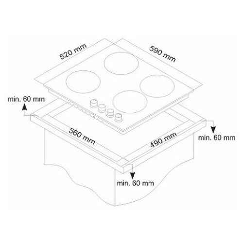 Варочная поверхность Simfer H60V31O517