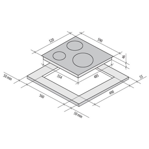 Варочная поверхность Fornelli PVA 60 TERZO
