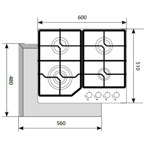 Варочная поверхность LEX GVG 640-1 IV