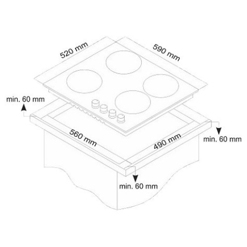 Варочная поверхность Simfer H60I19B011