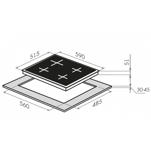 Варочная поверхность MAUNFELD EGHG.64.33CBGI/G