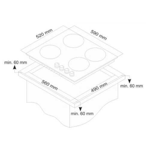 Варочная поверхность Simfer H60F17B001