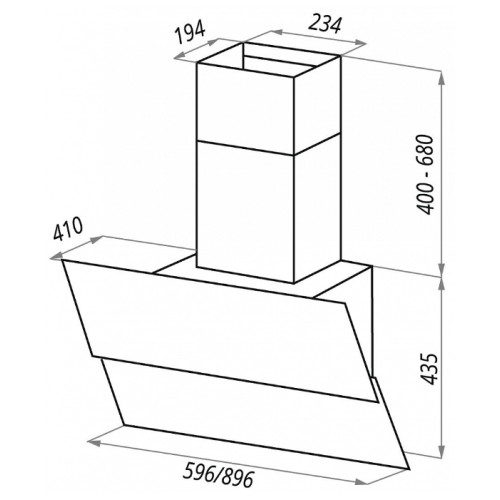 Вытяжка Maunfeld PLYM LIGHT 60 WHITE