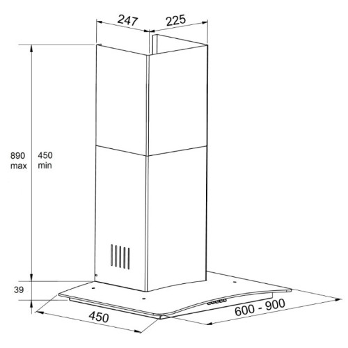 Вытяжка Kuppersberg KAMINOX 60 X 4HPB