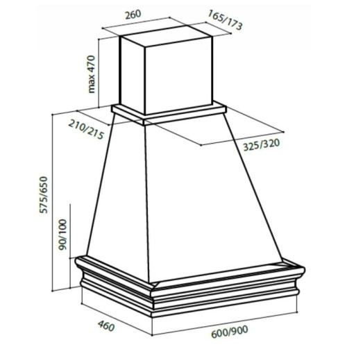 Вытяжка LEX VERONA 600 white