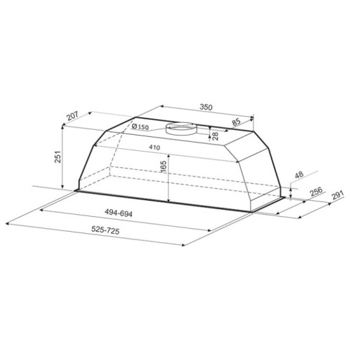 Вытяжка KRONA Ameli 600 white PB
