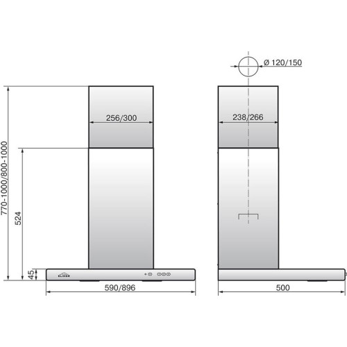 Вытяжка Elikor Квадра 60П-430-К3Д белый