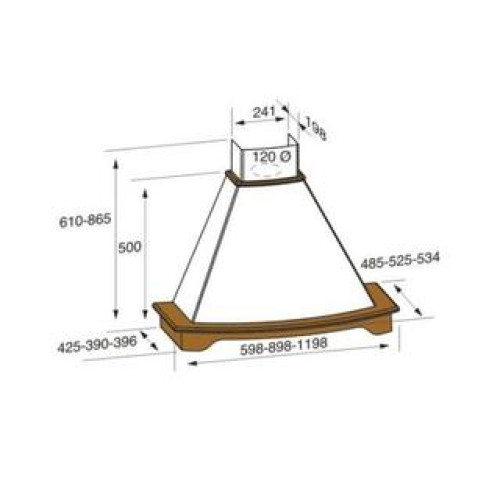 Вытяжка JET AIR DENVER WH/A/90 T.GREZZO