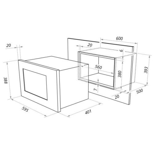 Микроволновая печь Maunfeld MBMO 25 7GI