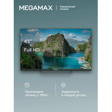Телевизор MEGAMAX 43MG11F (U) черный