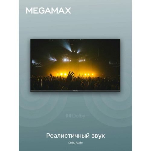Телевизор MEGAMAX 43MG11F (U) черный