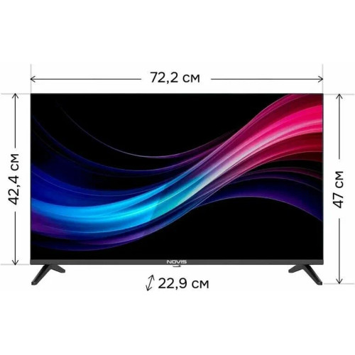Телевизор NOVIS NTV-H3206T черный