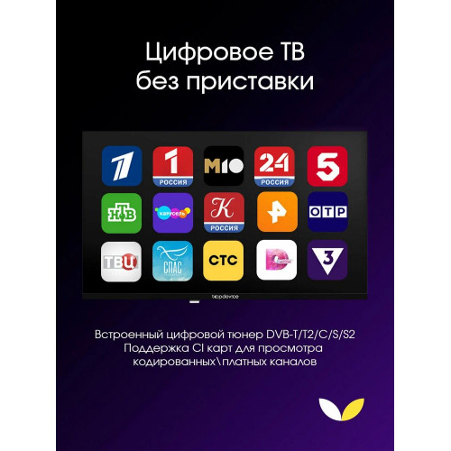Телевизор Topdevice TDTV32CS04H черный