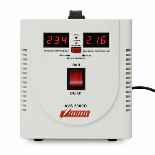Стабилизатор напряжения Powerman AVS 2000D белый