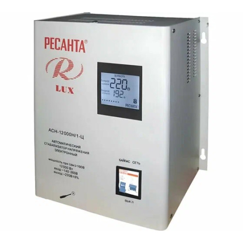 Стабилизатор напряжения Ресанта АСН-10000Н/1-Ц серый