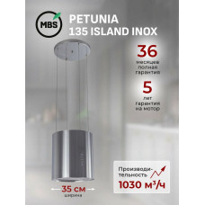 Вытяжка каминная MBS Petunia 135 Island Inox
