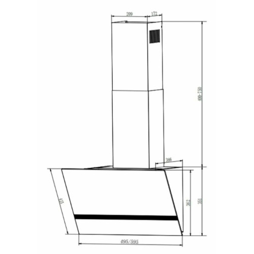Вытяжка ELIKOR Rise WH 50