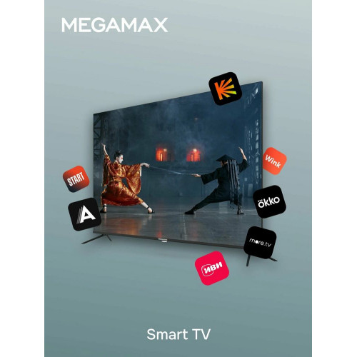 Телевизор MEGAMAX 65MG11USM черный