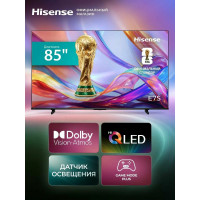 Телевизор Hisense 85E7S черный