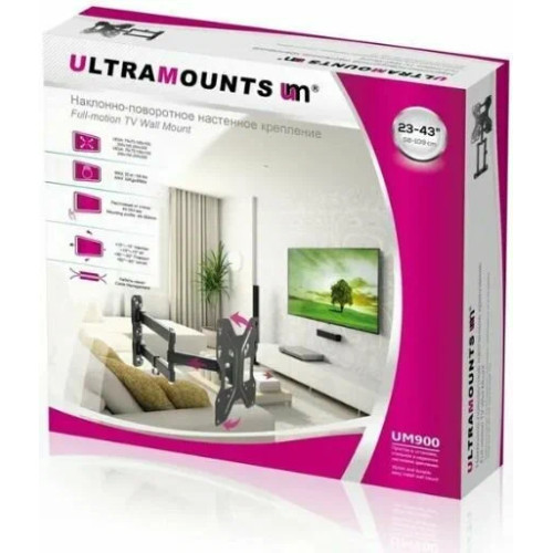 Кронштейн для телевизора ULTRAMOUNTS UM900 для 23"-43" черный