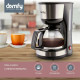 Кофеварка капельная Domfy metal DSM-CM301 черный/серебристый