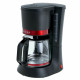 Кофеварка Delta LUX DL-8152 черная с красным