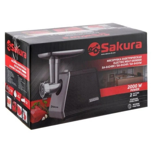 Мясорубка электрическая Sakura SA-6424BK черный