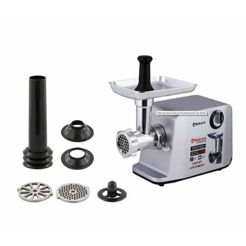 Мясорубка электрическая Sakura SA-6426 Professional серый